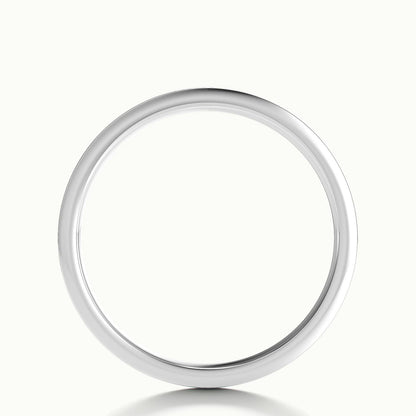 3.5mm Double Spaced Line Wedding Band in 10K White Gold