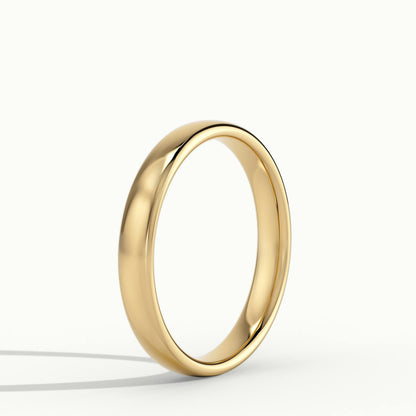 3mm Lightweight Comfort Fit Wedding Band in 14K Yellow Gold
