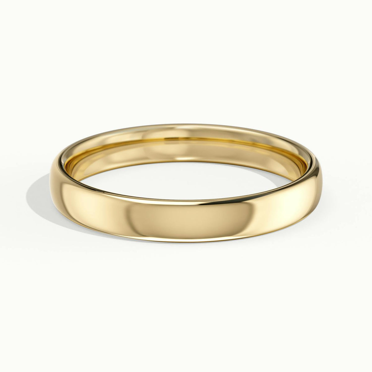 3mm Lightweight Comfort Fit Wedding Band in 14K Yellow Gold