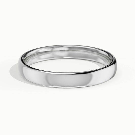 3mm Lightweight Comfort Fit Wedding Band in Platinum