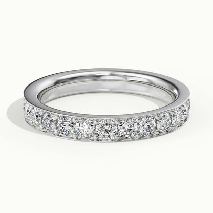 3mm Pavé Set Lab Grown Diamond Full Eternity Ring in Platinum