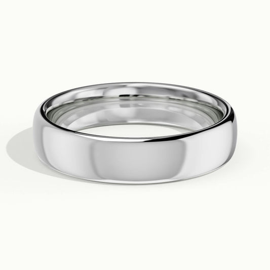 4.5mm Classic Comfort Fit Wedding Band in 10K White Gold