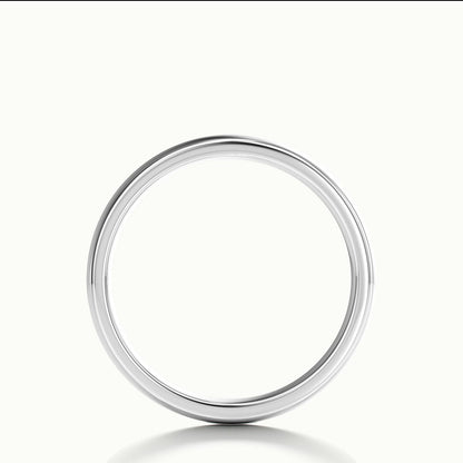4.5mm Cushion Profile Wedding Band in 14K White Gold