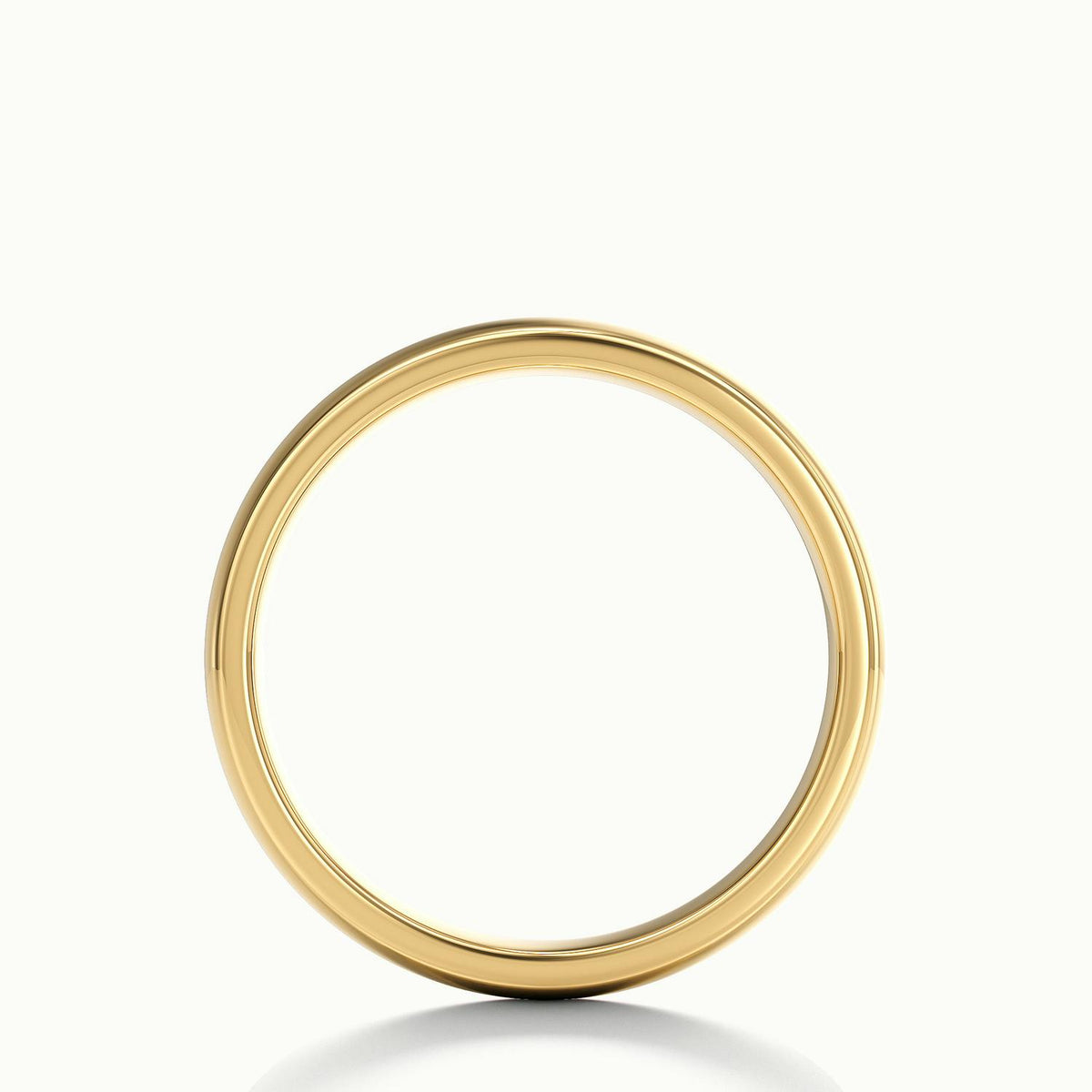 4.5mm Cushion Profile Wedding Band in 18K Yellow Gold