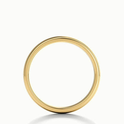 4.5mm Cushion Profile Wedding Band in 18K Yellow Gold