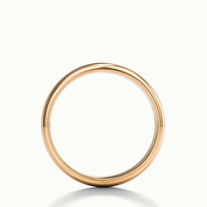 4.5mm Domed Comfort Fit Wedding Band in 14K Rose Gold
