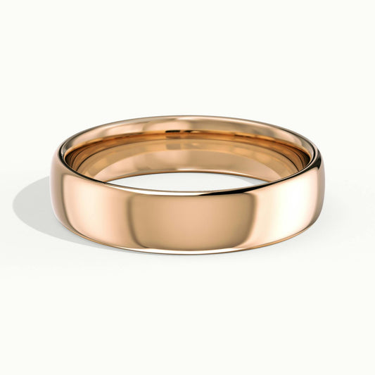 4.5mm Lightweight Comfort Fit Wedding Band in 10K Rose Gold