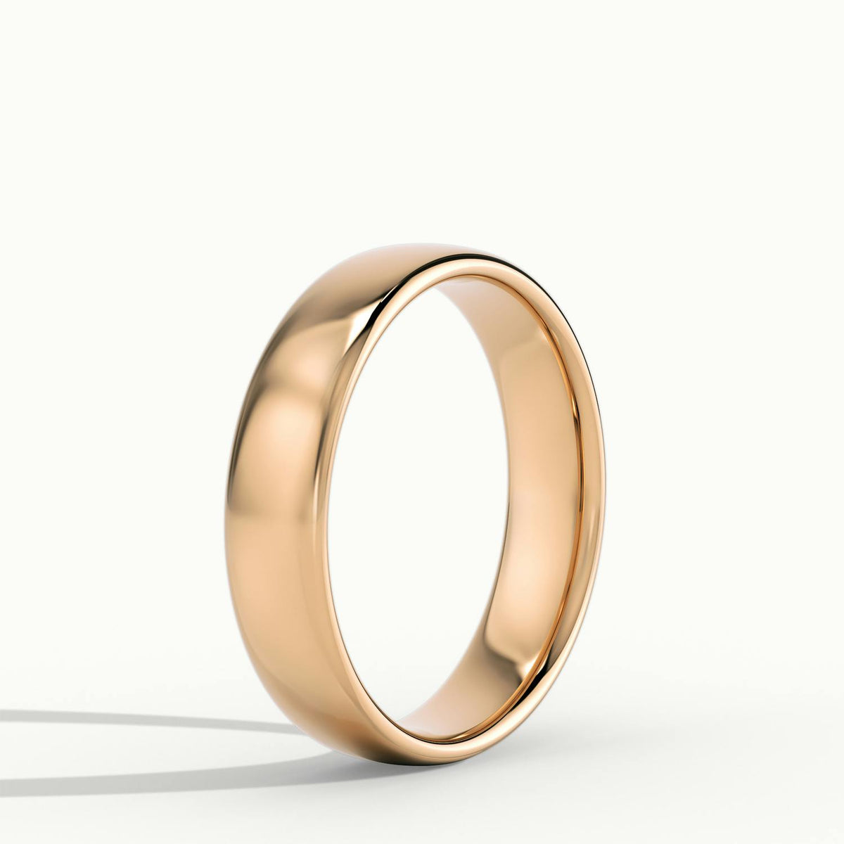 4.5mm Lightweight Comfort Fit Wedding Band in 14K Rose Gold