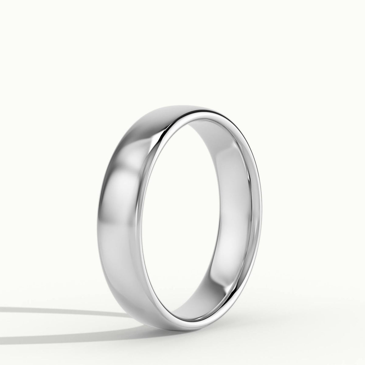 4.5mm Lightweight Comfort Fit Wedding Band in 14K White Gold