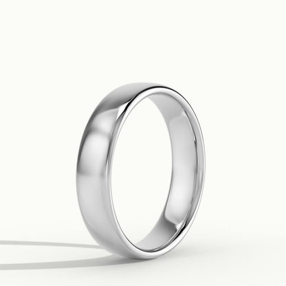 4.5mm Lightweight Comfort Fit Wedding Band in 14K White Gold