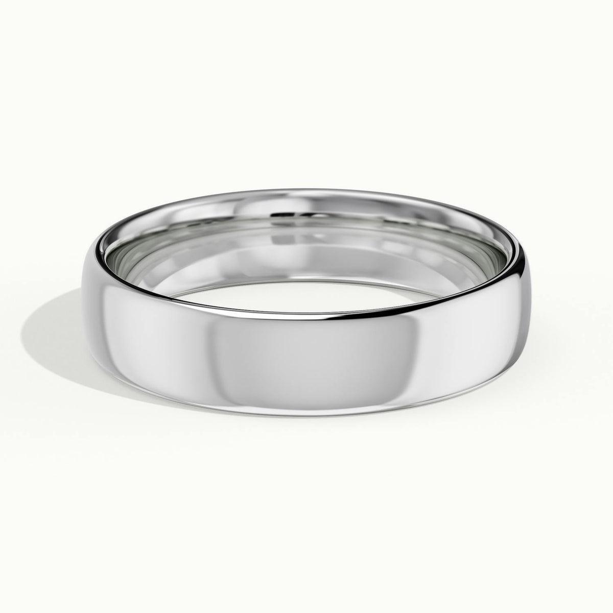 4.5mm Lightweight Comfort Fit Wedding Band in 14K White Gold