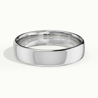 4.5mm Lightweight Comfort Fit Wedding Band in 14K White Gold
