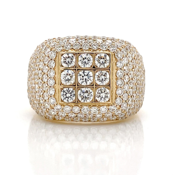 4.50Ct Pave Moissanite Ring