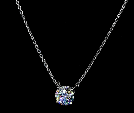 Moissanite Solitaire Pendant