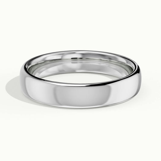 4mm Classic Comfort Fit Wedding Band in Platinum
