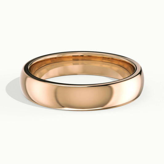 4mm Cushion Profile Wedding Band in 14K Rose Gold