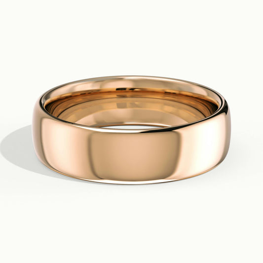 5.5mm Classic Comfort Fit Wedding Band in 10K Rose Gold