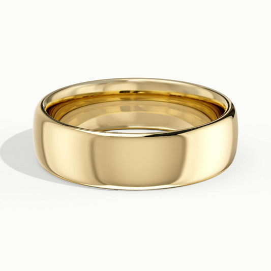 5.5mm Classic Comfort Fit Wedding Band in 10K Yellow Gold