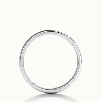 5.5mm Cushion Profile Wedding Band in 10K White Gold