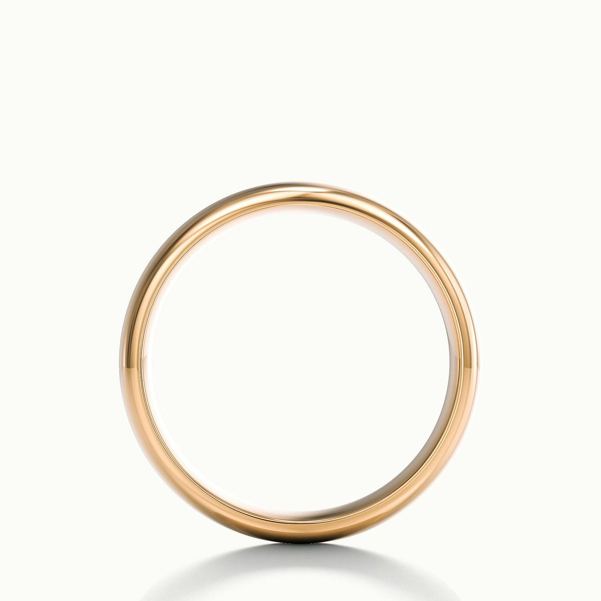5.5mm Domed Comfort Fit Wedding Band in 10K Rose Gold
