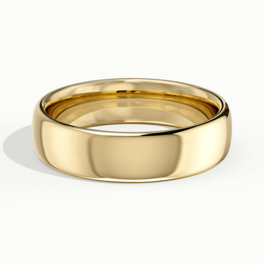 5mm Classic Comfort Fit Wedding Band in 18K Yellow Gold