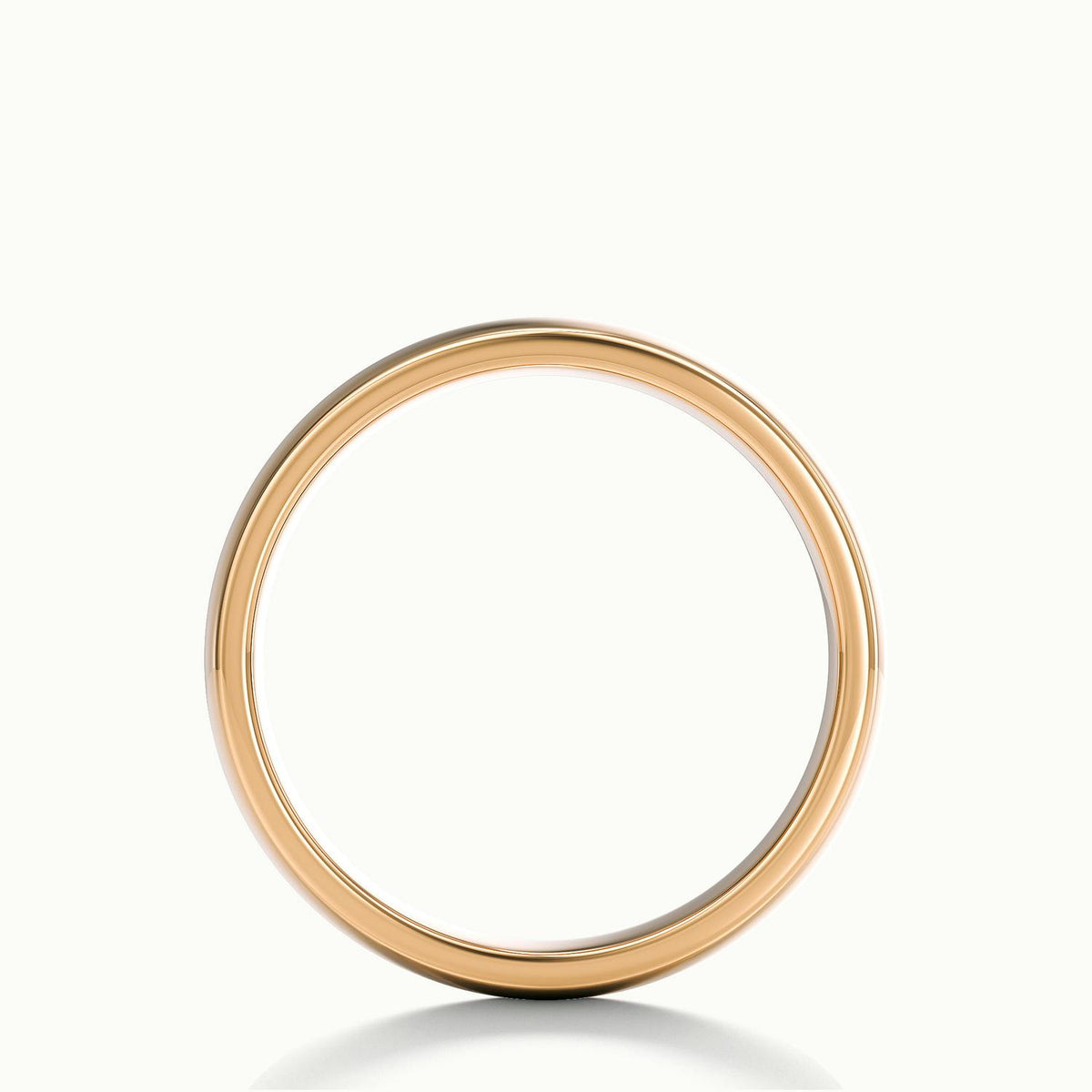 5mm Cushion Profile Wedding Band in 18K Rose Gold