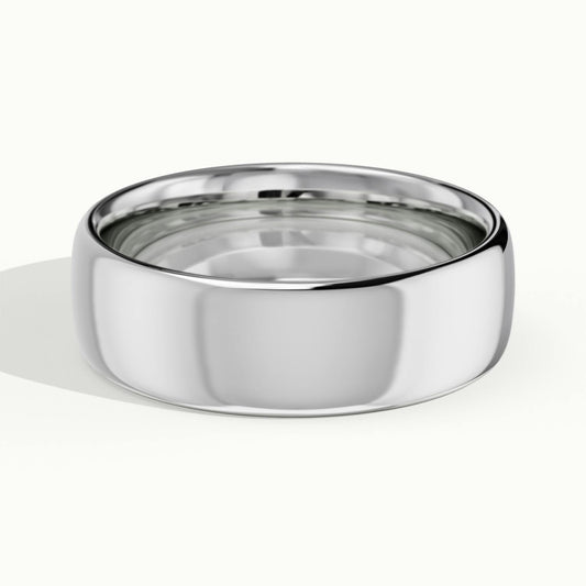 6mm Classic Comfort Fit Wedding Band in 10K White Gold