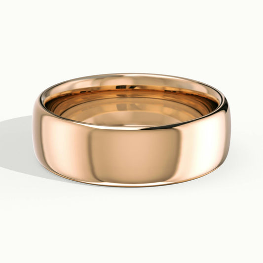 6mm Classic Comfort Fit Wedding Band in 18K Rose Gold