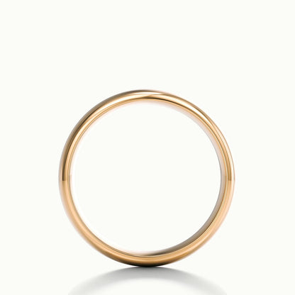 6mm Domed Comfort Fit Wedding Band in 14K Rose Gold
