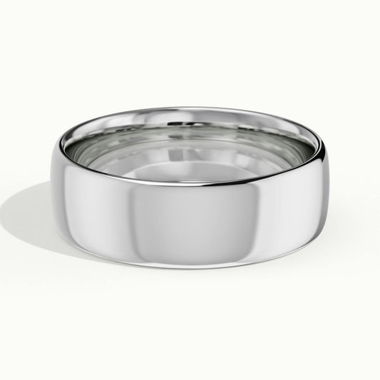 6mm Lightweight Comfort Fit Wedding Band in 14K White Gold