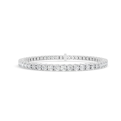 7.00ct Round Lab Grown Diamond Tennis Bracelet In 14K White Gold