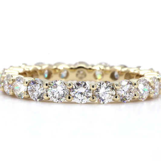 Round Diamond Full Eternity Band In 14K Yellow Gold
