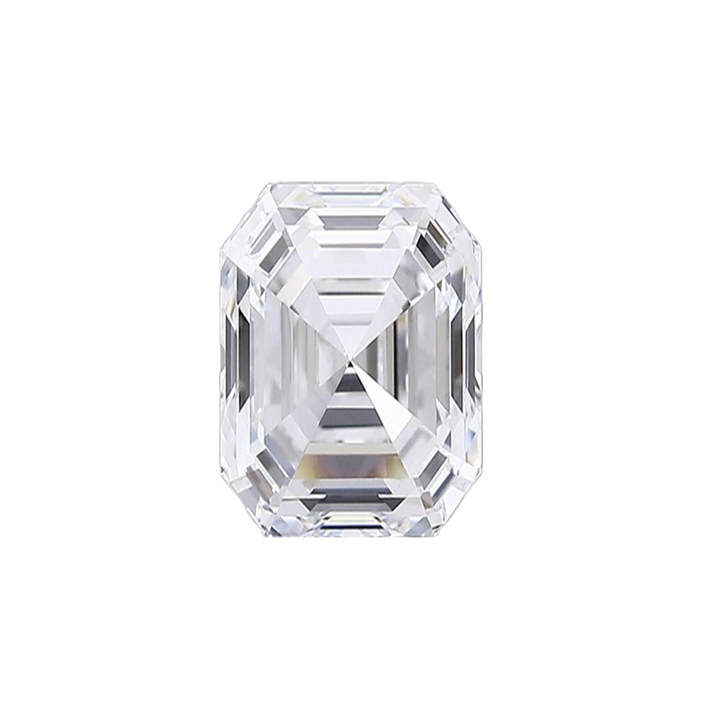 Elongated Emerald lab grown diamond