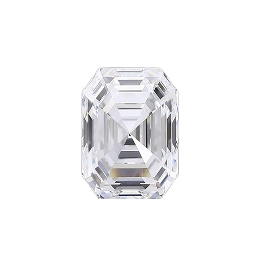 Elongated Emerald lab grown diamond