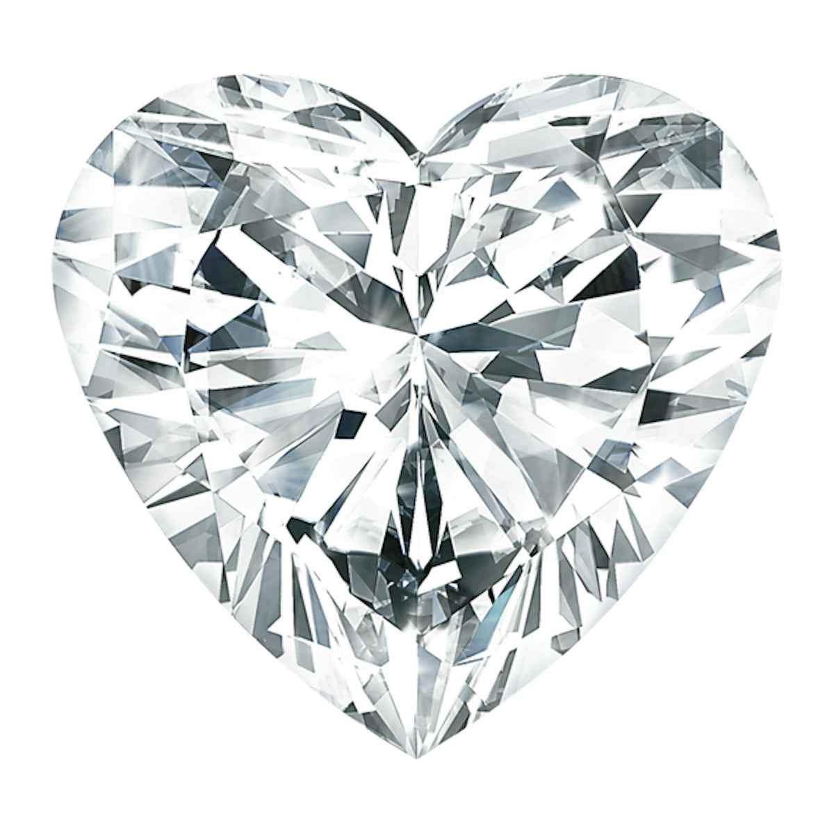 Heart lab grown diamond