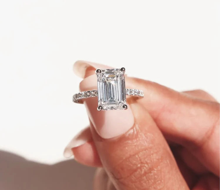 4.50Ct Pave Moissanite Ring