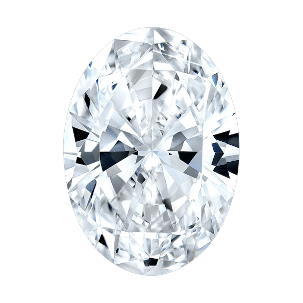 Oval lab grown diamond