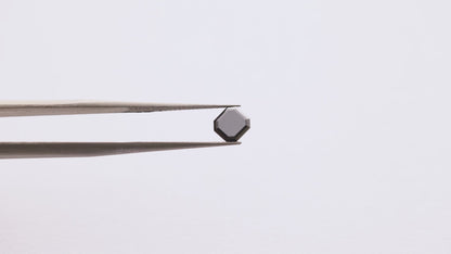0.98 Ct Asscher Brilliant Cut Salt and Pepper Diamond