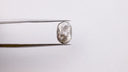 1.94 Ct Oval Brilliant Cut Salt and Pepper Diamond