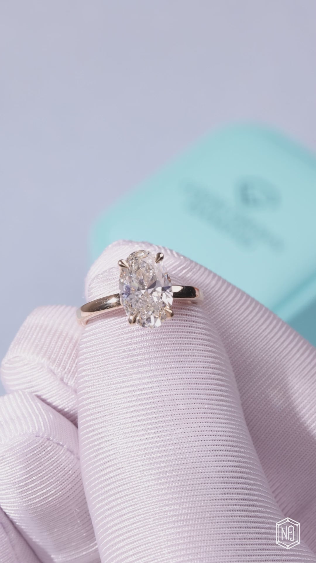 4.23 Carat Oval Cut Lab Grown Diamond Classic Solitaire Engagement Ring - Video Overview