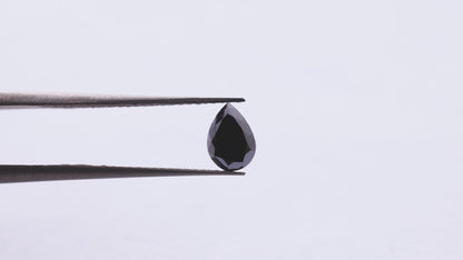 0.83 Ct Pear Brilliant Cut Salt and Pepper Diamond