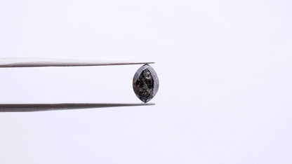 0.85 Ct Marquise Brilliant Cut Salt and Pepper Diamond