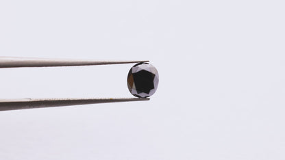 0.88 Ct Cushion Brilliant cut Salt and Pepper Diamond
