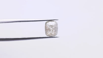 1.36 Ct Cushion Brilliant Cut  Salt and Pepper Diamond