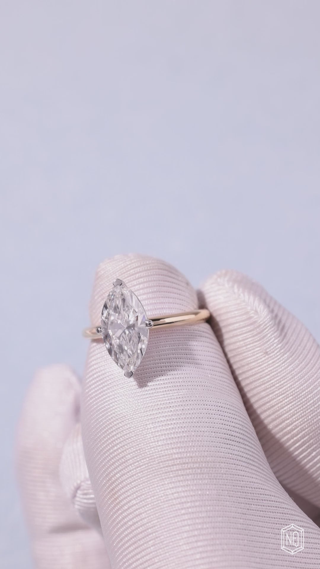 2.51 Carat Marquise Cut Lab Grown Diamond Classic Solitaire Engagement Ring - Video Overview