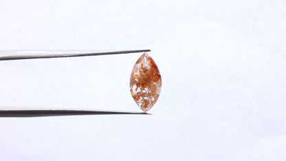 1.23 Ct Marquise Brilliant Cut Salt and Pepper Diamond