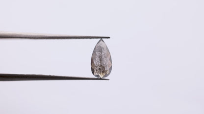 0.64 Ct Pear Brilliant Cut Salt and Pepper Diamond