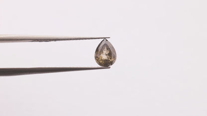 0.98 Ct Pear Brilliant Cut Salt and Pepper Diamond