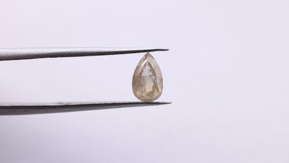 1.03 Ct Pear Brilliant Cut  Salt and Pepper Diamond
