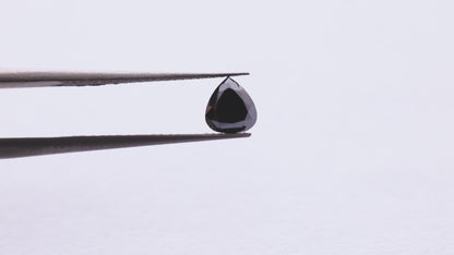 0.77 Ct Pear Brilliant Cut Salt and Pepper Diamond